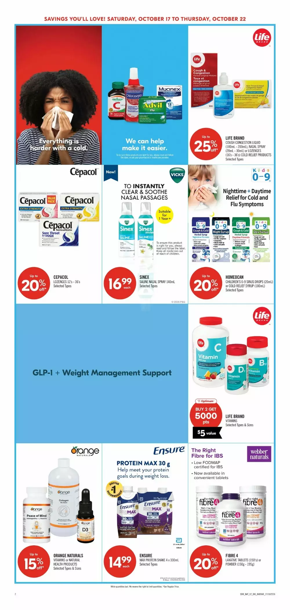 shoppers drug mart flyer october 17 22 17 287