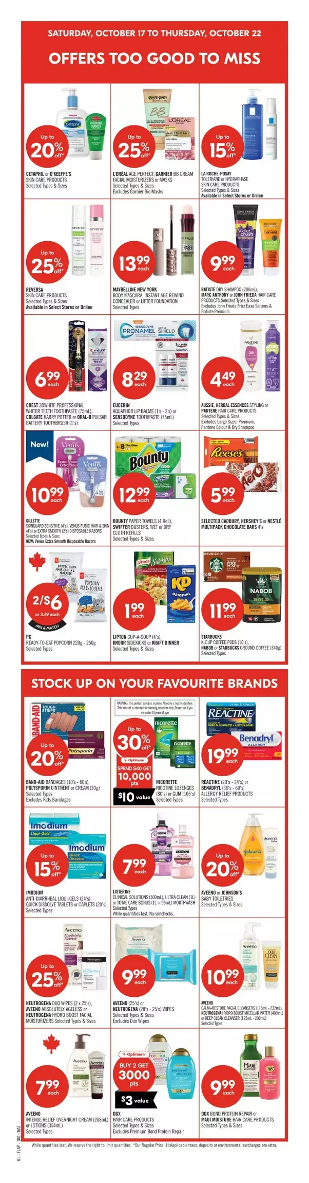 shoppers drug mart flyer october 17 22 3 615
