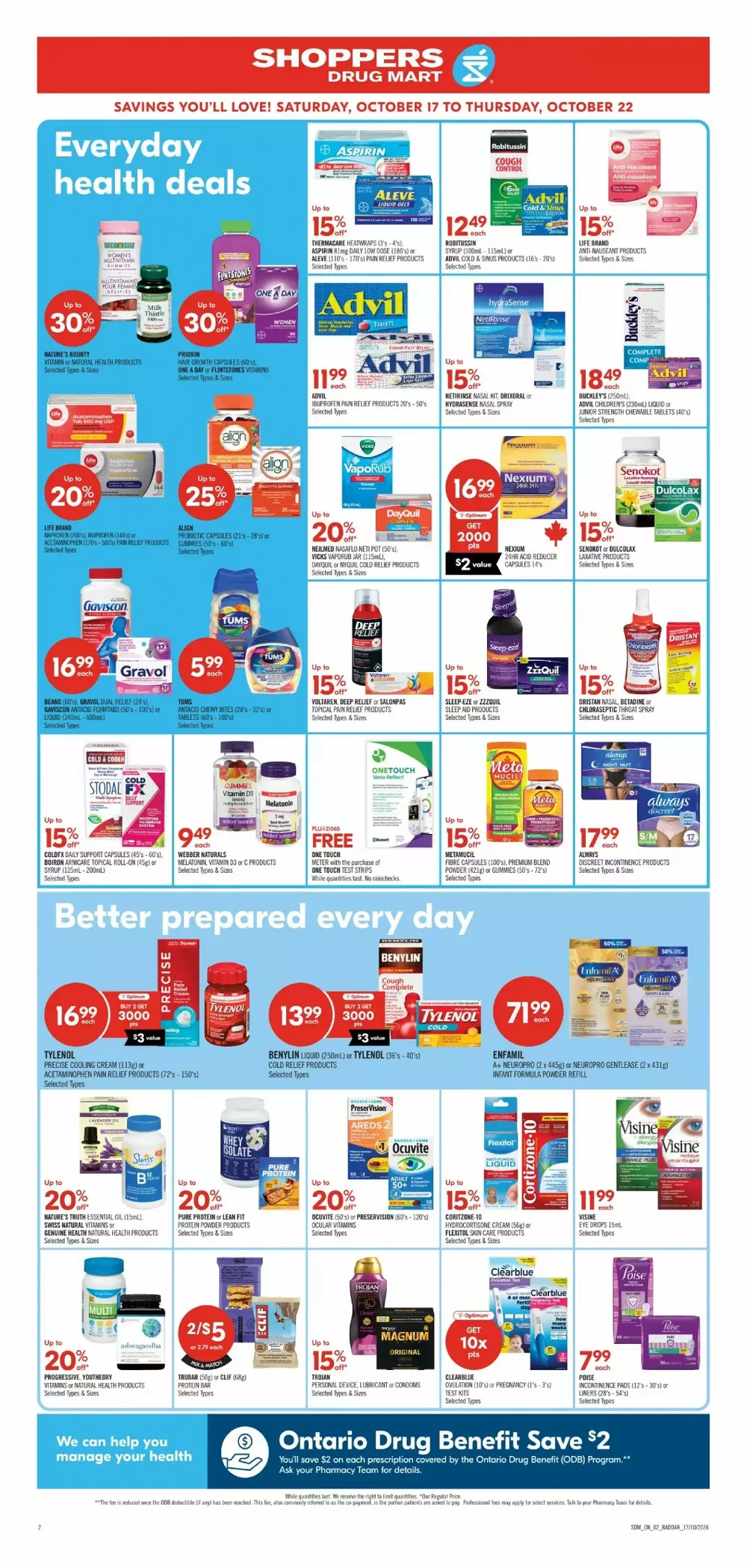 shoppers drug mart flyer october 17 22 5 135