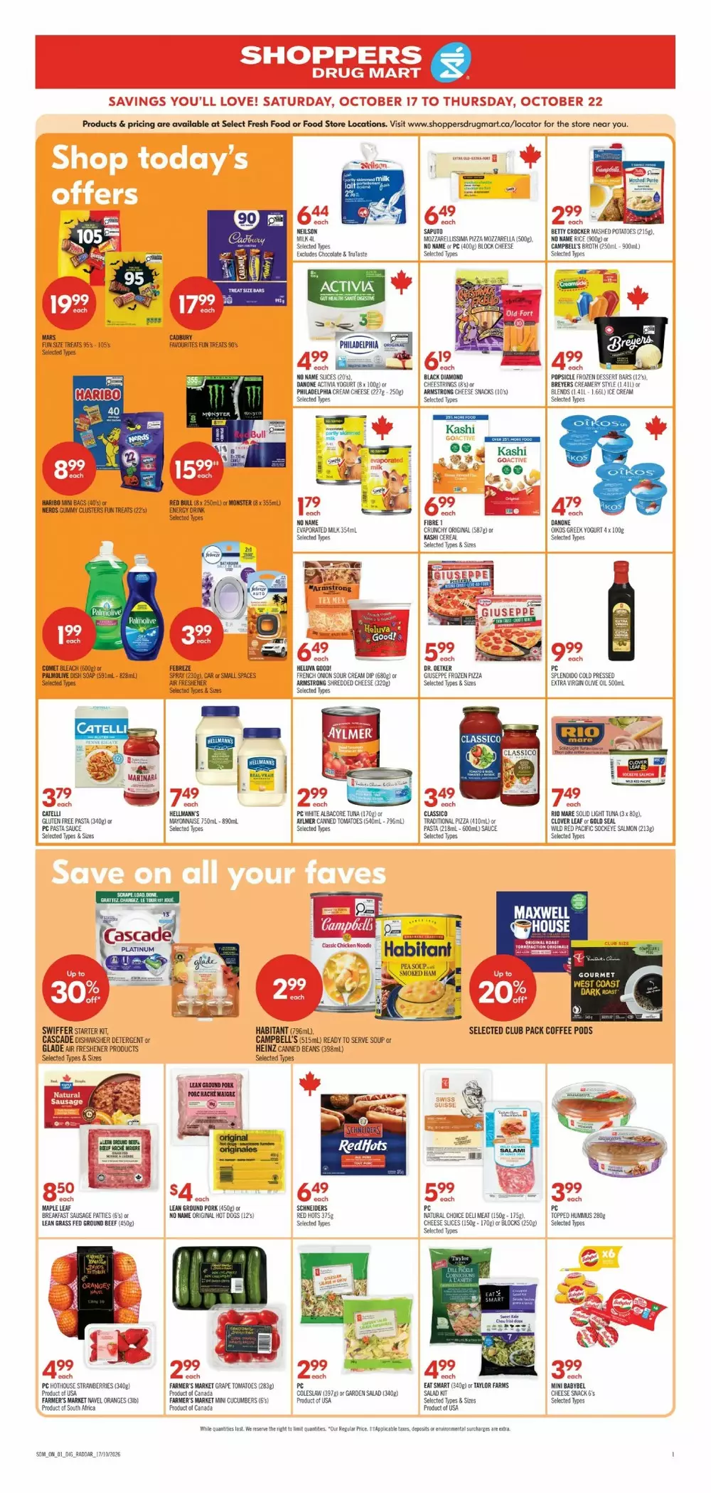 shoppers drug mart flyer october 17 22 6 100