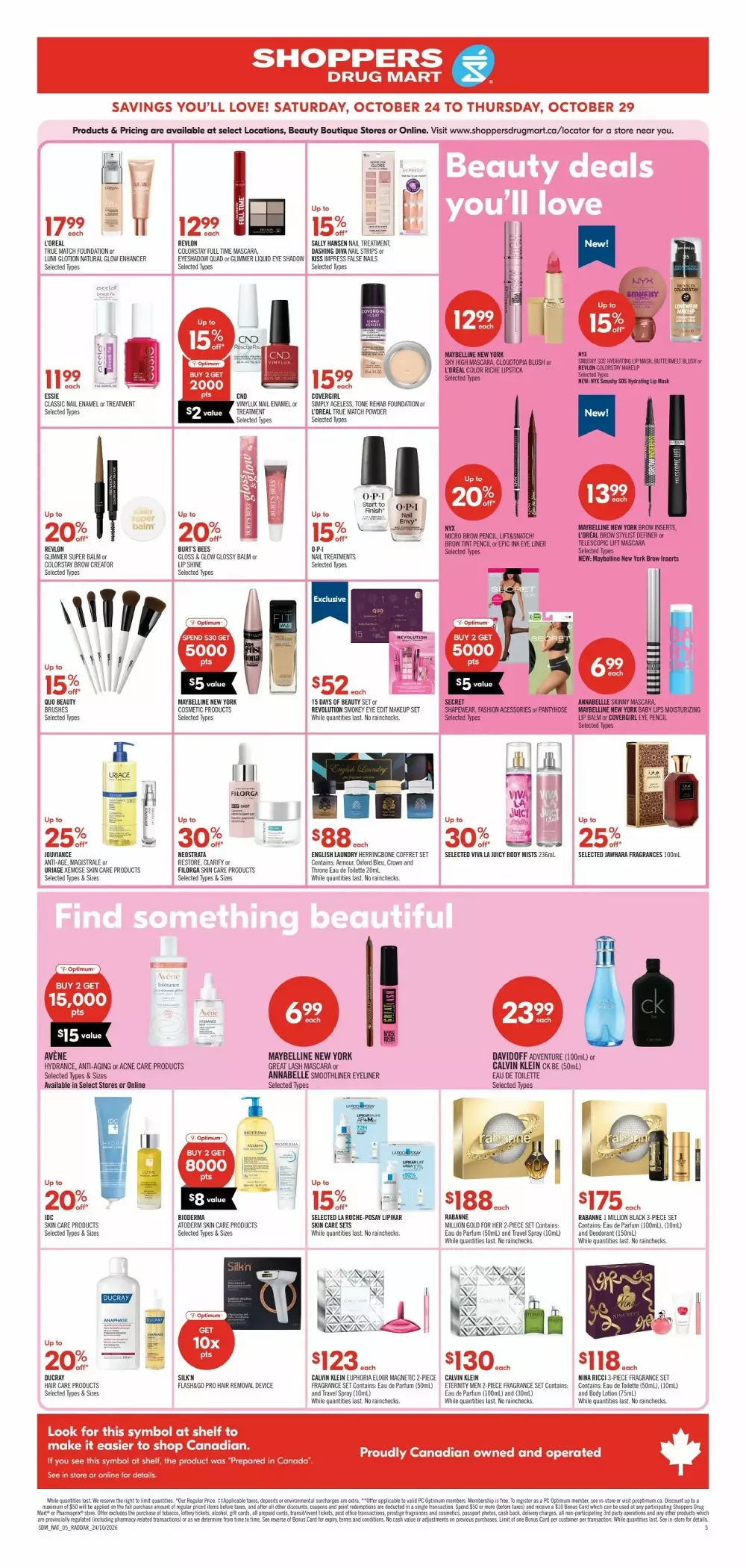 shoppers drug mart flyer october 24 29 10 835