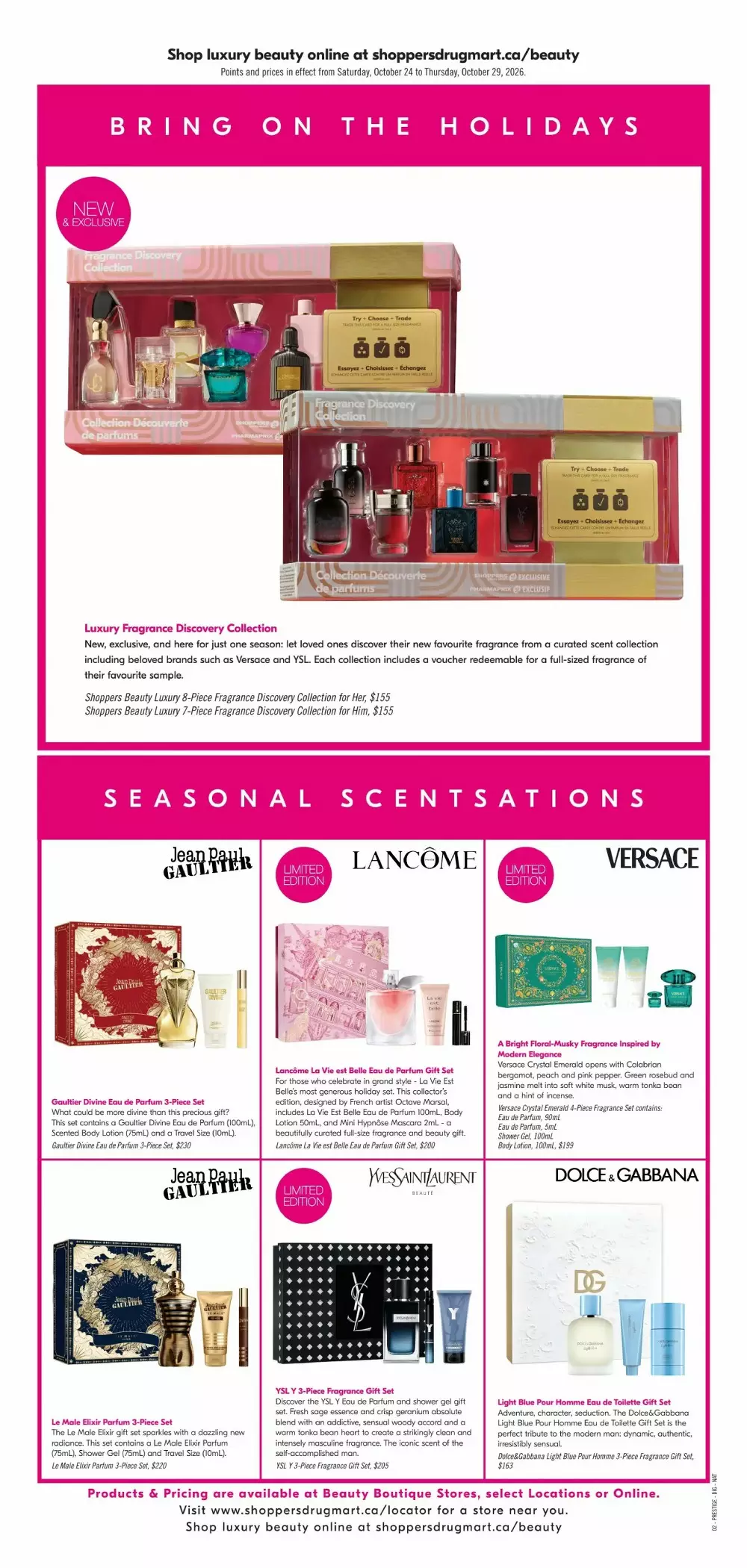 shoppers drug mart flyer october 24 29 12 602