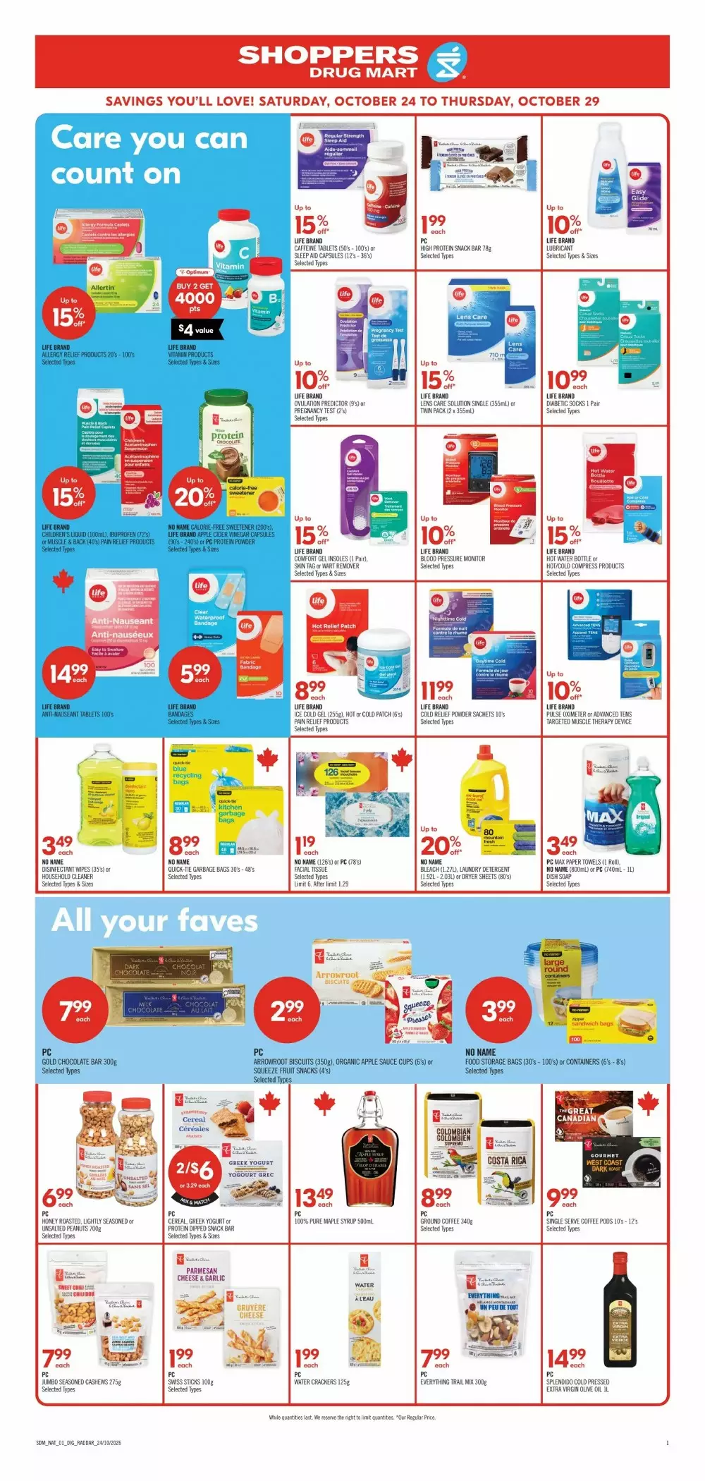 shoppers drug mart flyer october 24 29 15 140