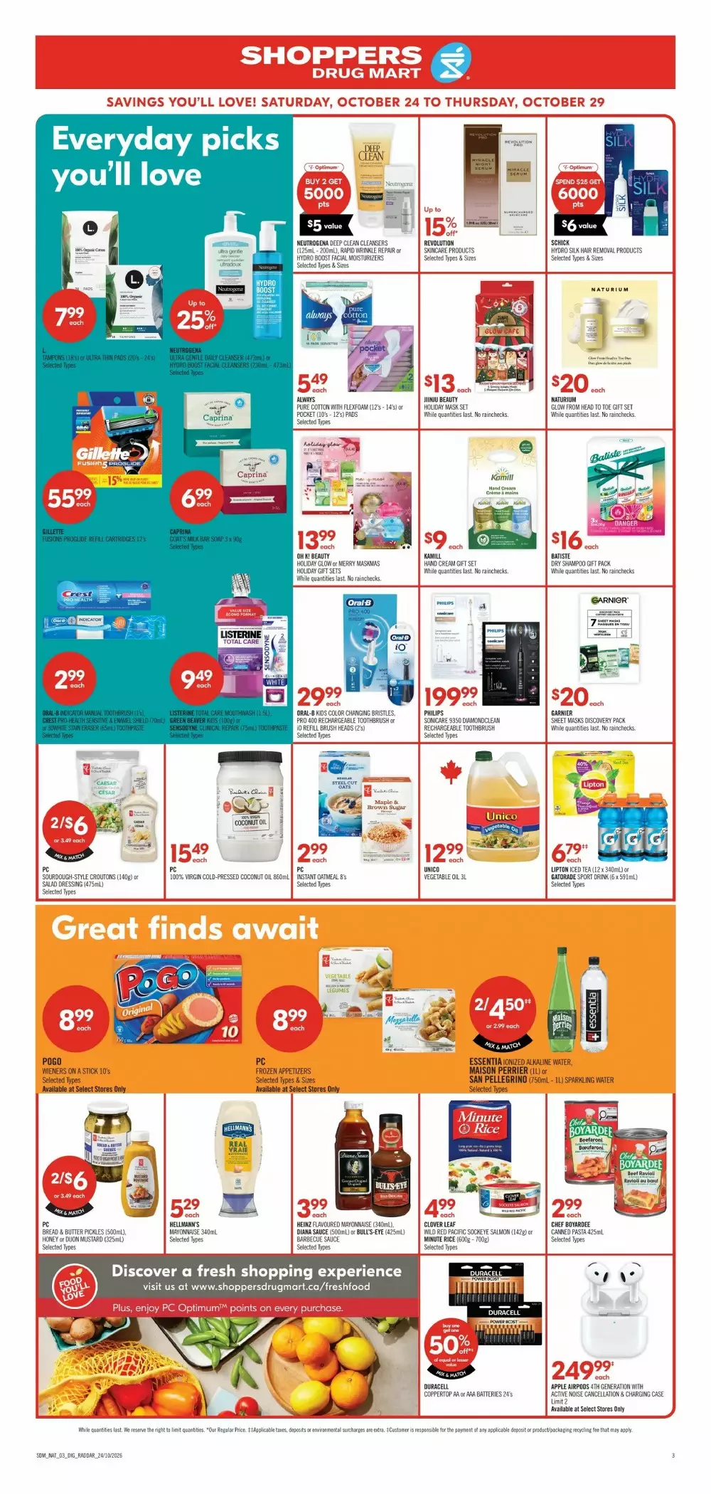shoppers drug mart flyer october 24 29 19 657