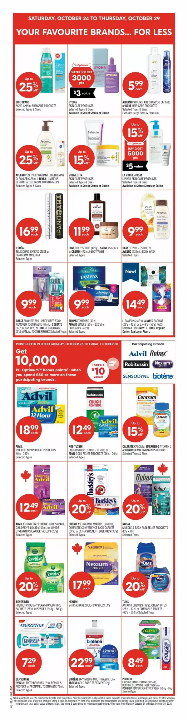 shoppers drug mart flyer october 24 29 3 809