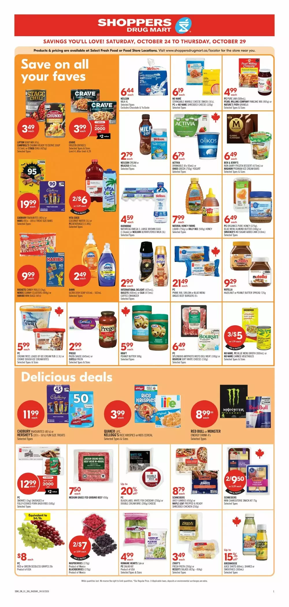 shoppers drug mart flyer october 24 29 7 486