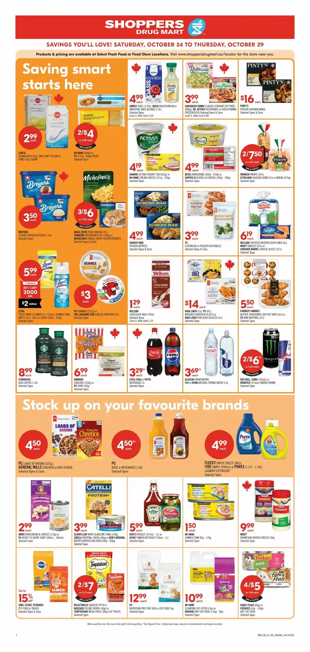 shoppers drug mart flyer october 24 29 8 148