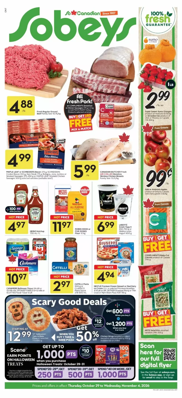 sobeys flyer on week 44, 2026