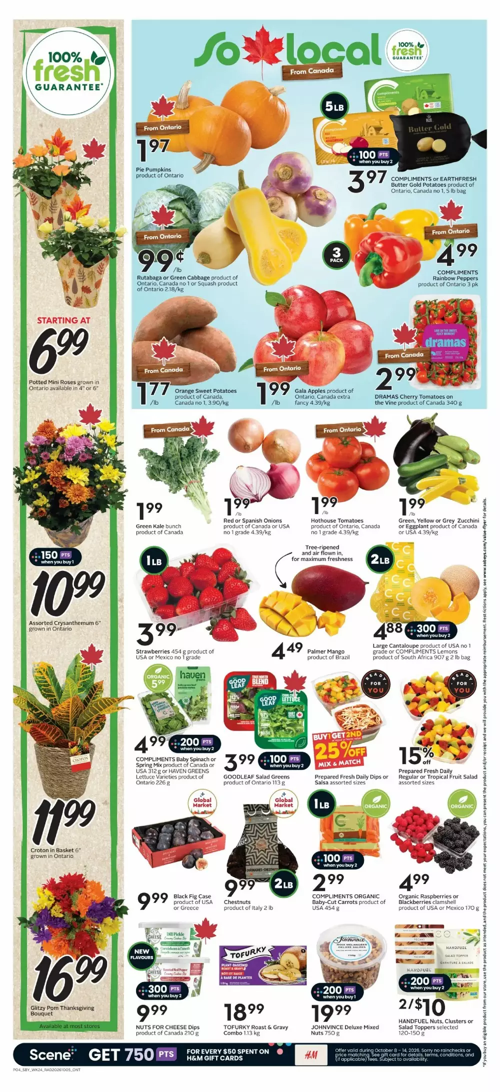 sobeys flyer on october 8 14 6 979