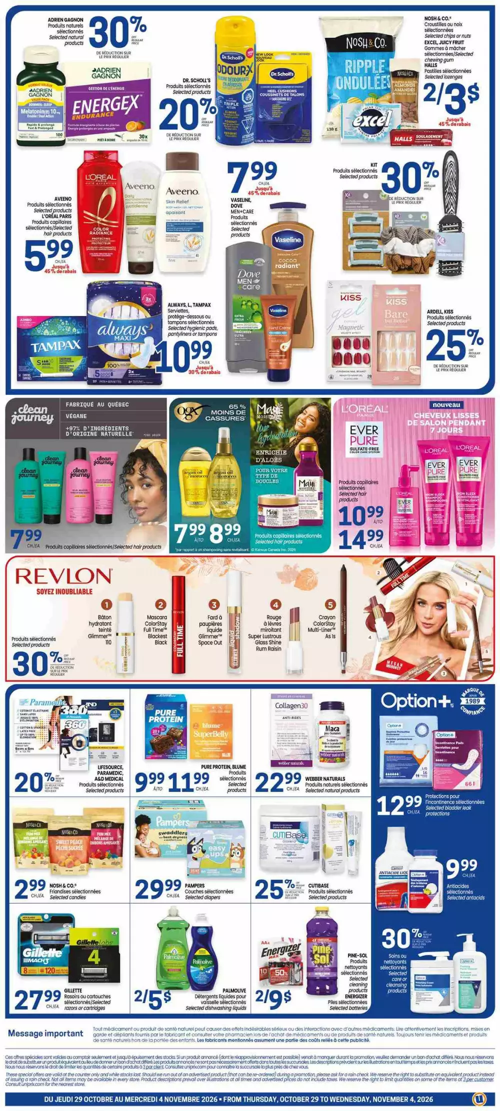 Uniprix Flyer October 29 - November 4, 2026 2 uniprix flyer october 29 november 4 2 299