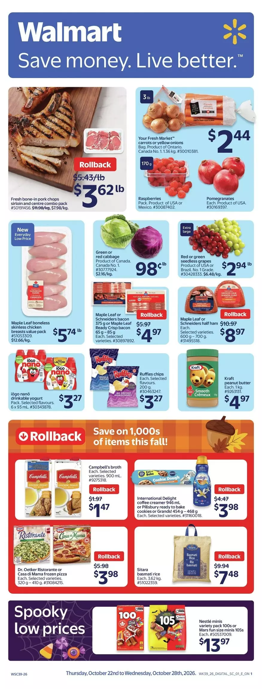 Walmart Flyer Canada October 22 - October 28, 2026 1 walmart flyer week 43, 2026