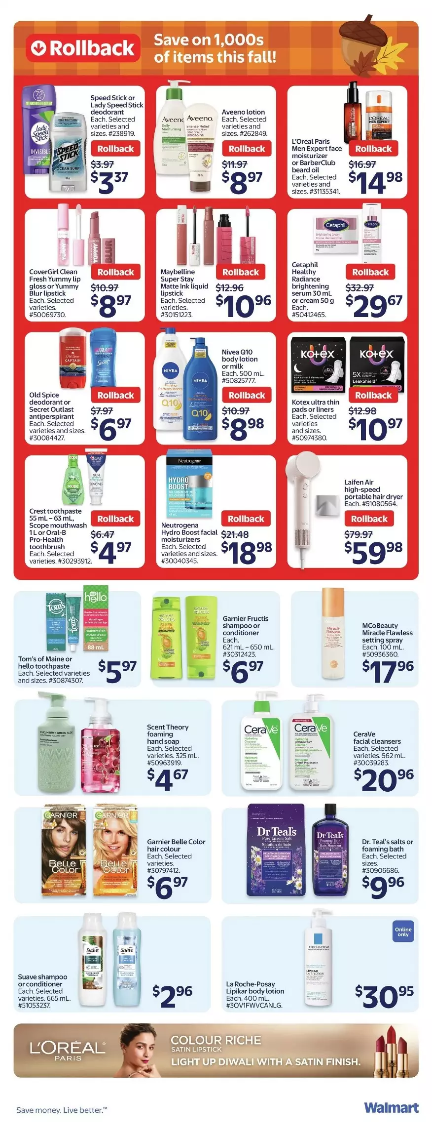 walmart flyer october 22 28 8