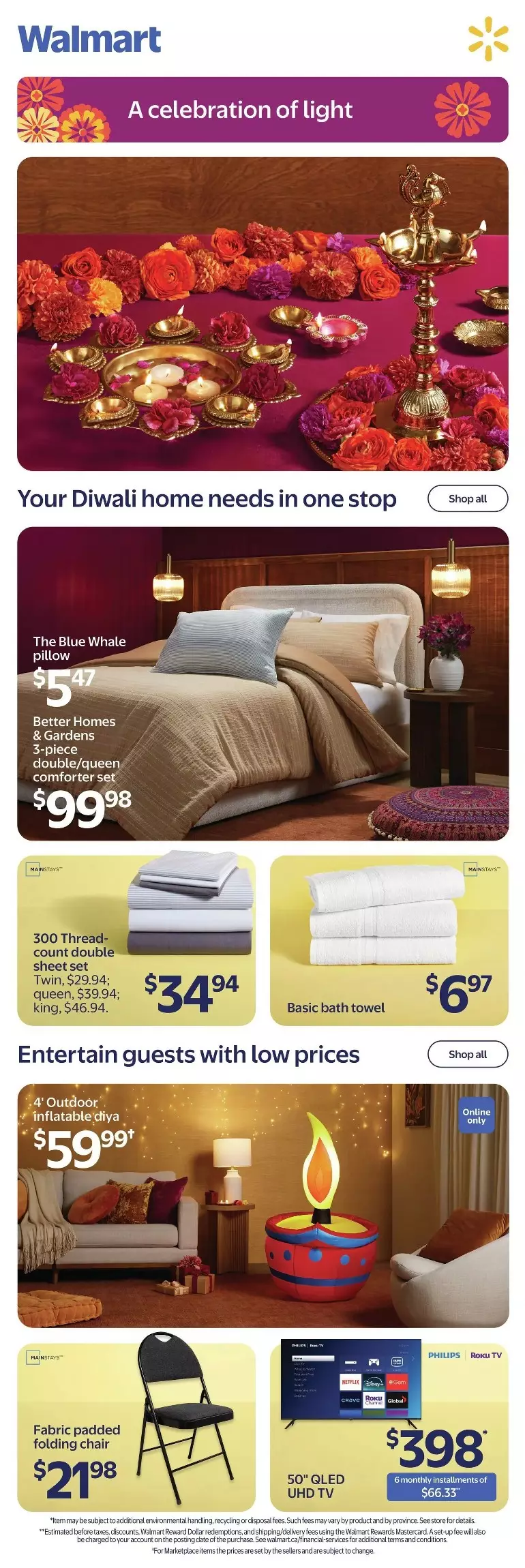 Walmart Happy Diwali Flyer November 5 - November 11, 2026 1 walmart happy diwali flyer october 29-november-4